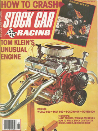STOCK CAR RACING 1982 SEPT - Klein's Engines, Phillips, Jr, Johnson's Shop*